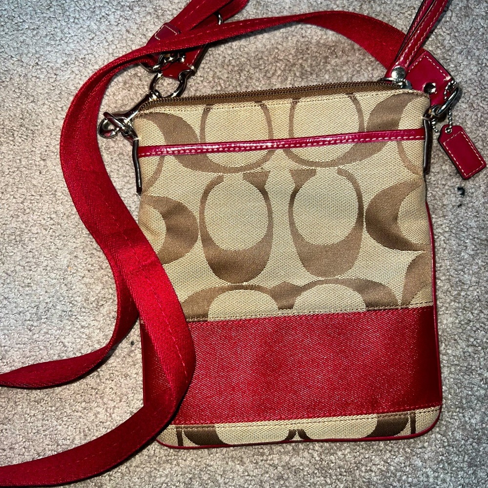 Burgundy Coach satchel